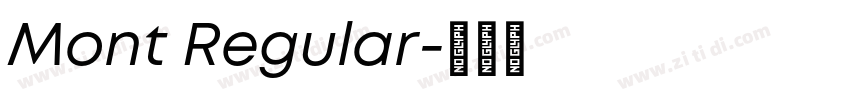 Mont Regular字体转换